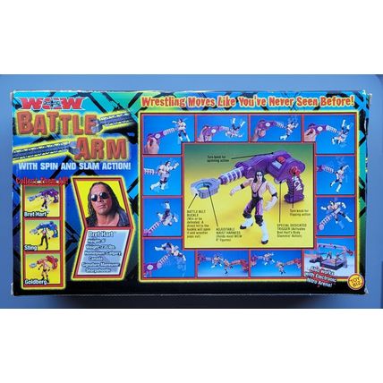 wwe wcw wwf ljn classic superstars battle arm & bret hart wrestling figure
