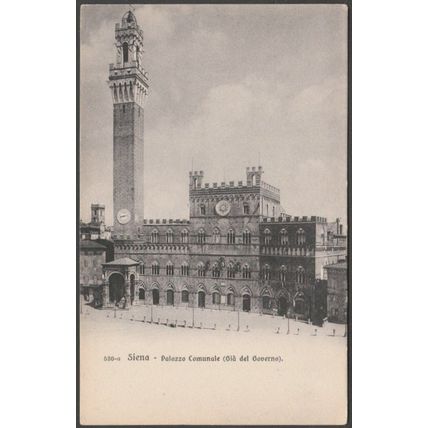Palazzo Comunale, Già del Governo, Siena, c.1905-10 - Venturini Cartolina
