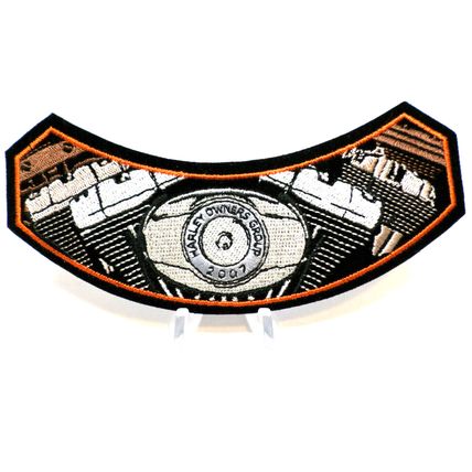 Harley Davidson Harley Owners Group HOG Year 2007 Member Patch Rocker NEW (D1)