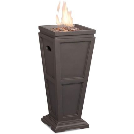 Endless Summer Gas Fireplace-Brown Outdoor Fire Column-28" Pit-NEW-SEALED-FAST