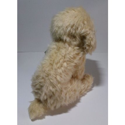 HAND MADE SHORT HAIRED CREAM POODLE 12" PLUSH CUDDLY CUTE TOY DOG