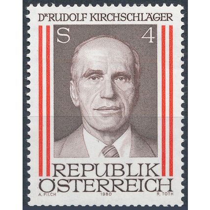 President Rudolf Kirchschlager's 65th Birthday - Austria 1980 - MNH - MiNr 1635