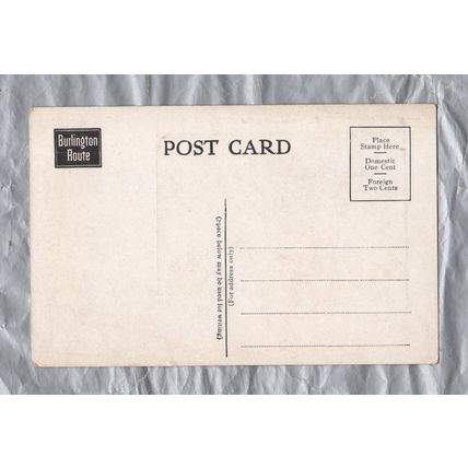 Burlington Dining Car - Postally Unused - Burlington Route Postcard