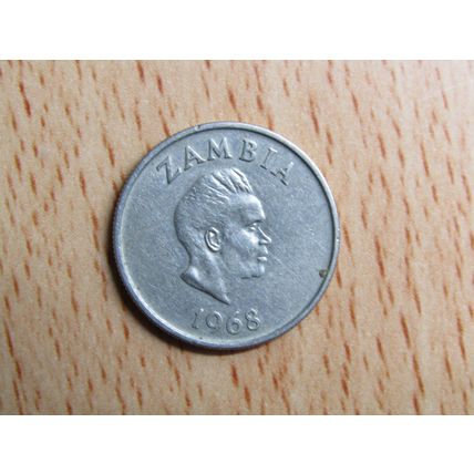 Zambia 1968 5 Ngwee Coin