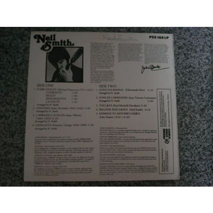 Neil Smith – Neil Smith (PSS186LP) 1981 (LP) - Signed Cover