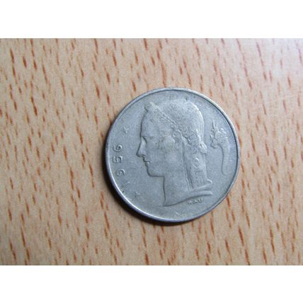 Belgium 1956 1 Franc Belgique (French Text) Coin