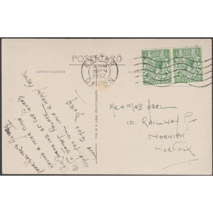 The War Memorial, Exeter, Devon, 1932 - RP Postcard