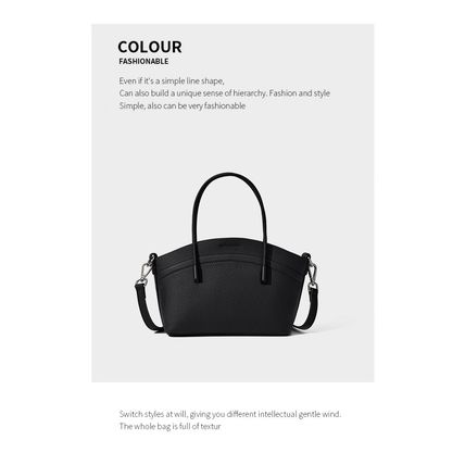 Women Handbags Genuine Leather Large Capacity Shoulder Bag Black