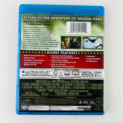 Jurassic Park The Lost World Blu-ray / DVD Combo