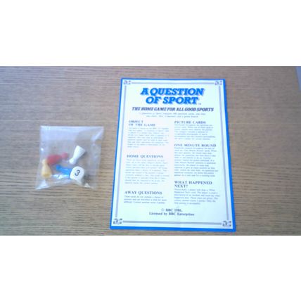 A QUESTION OF SPORT Board Game (Based on the BBC TV Show) VINTAGE 1986