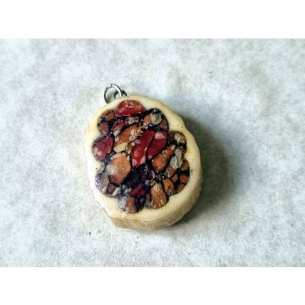 Vintage Scottish Pendant, 1970s Heathergems Necklace Heather Charm, Jewellery