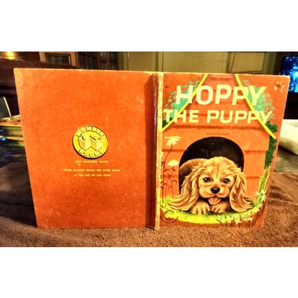 Wonder Book Hoppy The Puppy By Barbara S. Bates 1950 Great Shape