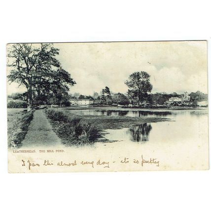 Surrey postcard St Mary's Ch8u