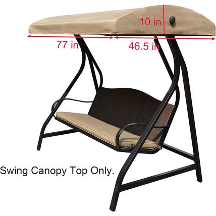 ALISUN Replacement Canopy Top for GT Porch Swing Model #GCS00229C (Will Not Fit