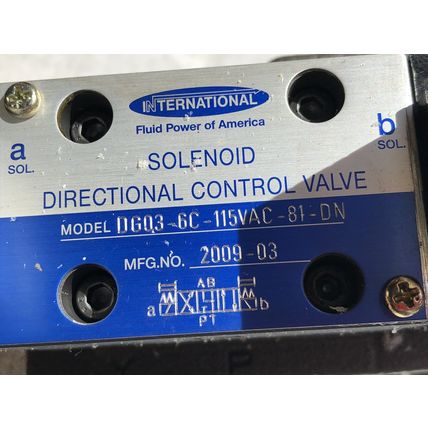 NEW INTERNATIONAL DG03-6C-115VAC-81-DN SOLENOID DG08-6C-10,CONTROL VALVE,DL