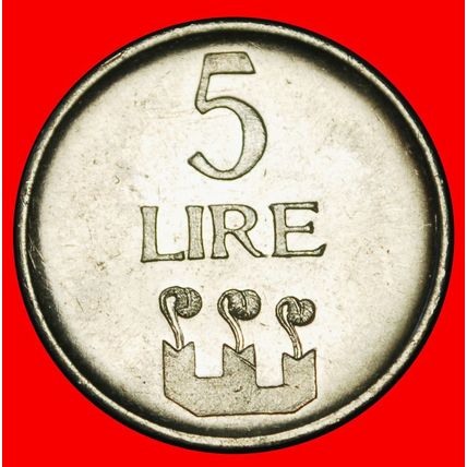 Ⰶ ITALY (1972-2001): SAN MARINO ★ 5 LIRAS 1972R TOWERS! UNC★LOW START★NO RESERVE