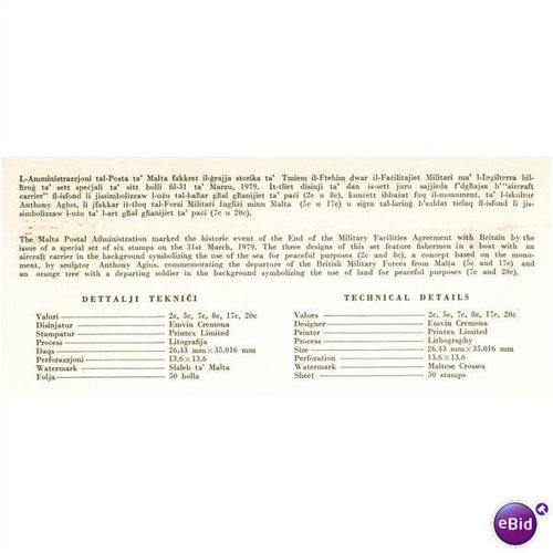 Malta Pres Pack 1979 Military Facilities Agreement End