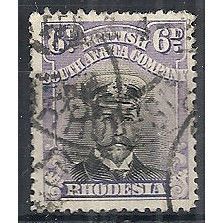Rhodesia 1913 SG229 6d Black & Purple Fine Used ...