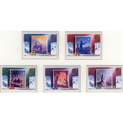 GB 1988 Sg1414 - 1418 CHRISTMAS SET OF 5 FRESH UN MOUNTED MINT (RA)