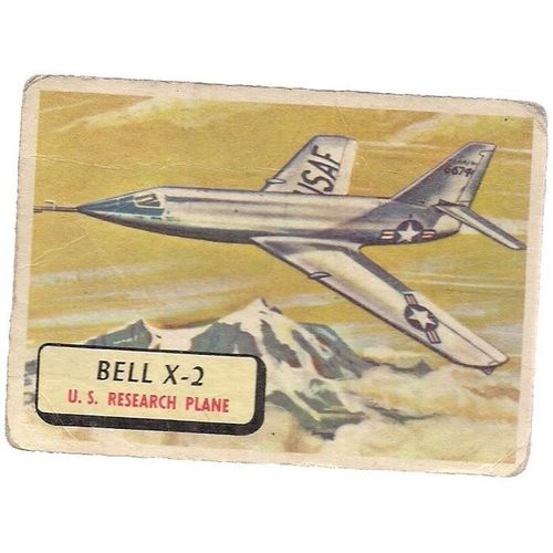 PLANES A&BC card no 65 EARLY 60's BELL X-2 us research plane =