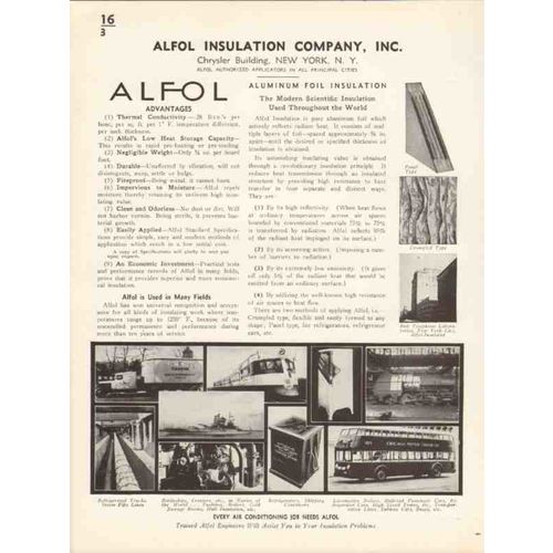 alfol insulation company 1936 aluminum foil insulate vintage catalog