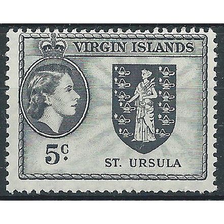 Virgin Islands 1956 SG154 5c Grey-Black Mounted Mint . ..