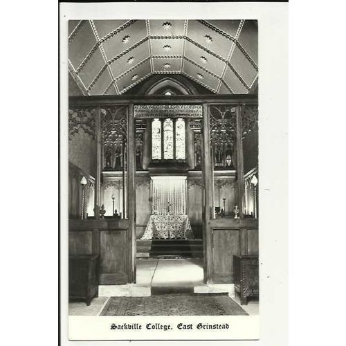 Sussex EAST GRINSTEAD Sackville College Interior Postcard by Powell (a)
