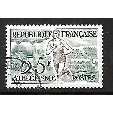 FRANCE 1953 SPORTS 25F RUNNING SG 1186 FINE USED#