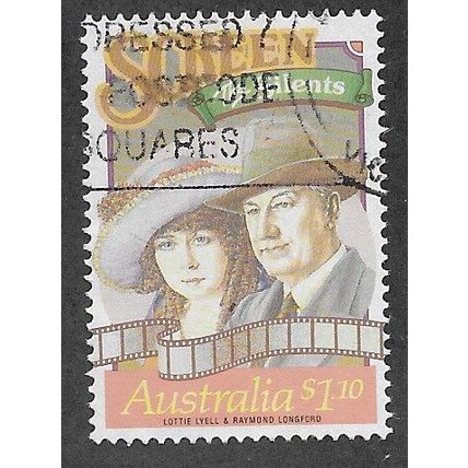 AUS 1989 $1.10 'THE SILENT SCREEN' FINE USED (EBID66-570)