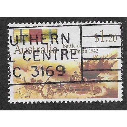 AUS 1992 $1.20 '50TH ANN OF WORLD WAR II - EL ALAMEIN ' FINE USED (EBID66-589)