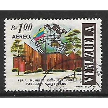VENEZUELA 1965 AIR NEW YORK WORLDS FAIR 1b VENEZUELAN PAVILION SG1910 FINE USED2