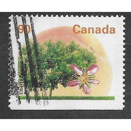 CAN 1991 90c 'ELBERTA PEACH'(GT3) (P14.5 X 14) FINE USED (EBID71-471)