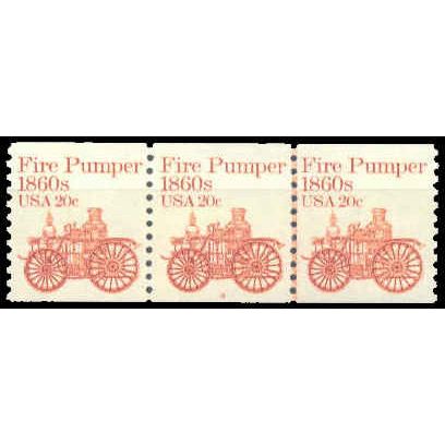 1908 20c Fire Pumper Very Fine MNH Dry Gum PNC 9/3 W1511