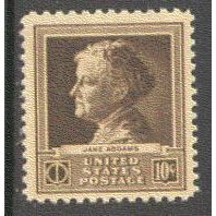 878 10c Jane Addams Fine MNH GA0288