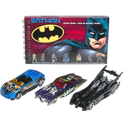 Hot Wheels - Batman Action Guide 3-Pack Exclusive Set (2003) *DC Comics*