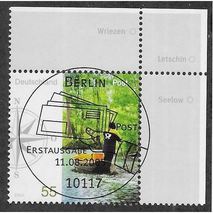 GER 2005 55c 'POSTAL SERVICES' (CORNER MARGIN) FINE USED (EBID 75-406)