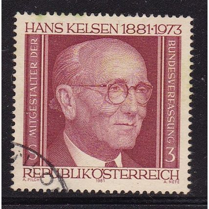AUSTRIA 1981 BI-CENTENARY KELSEN 3s USED SG1913