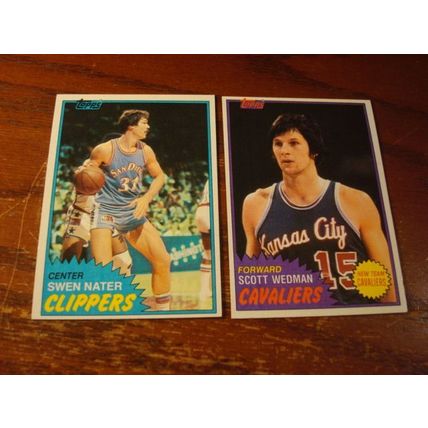 1981/82 Topps, 10-Nice Cards, JONES HOF/THOMPSON, ++