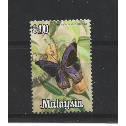 Malaysia.SG71 $10 Terinos terpander.Fine Used.May25b