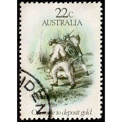Australia 1981 Gold Rush On the Route 22c Used Stamp ,