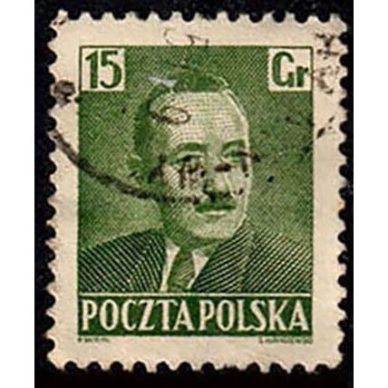 Poland 1950 President Boleslaw Bierut 15Gr. Used Stamp