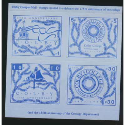 Great Britain Colby Campus Mail Stamps, Mint Never Hinged, Block of 4