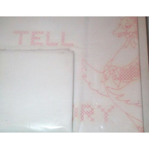 Vintage Vogart Pillow Sham - Tell Me A Story - Paint or Embroidery