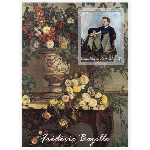 MALI SHEET 3 IMPERF BAZILLE ART PAINTINGS ARTE PINTORES