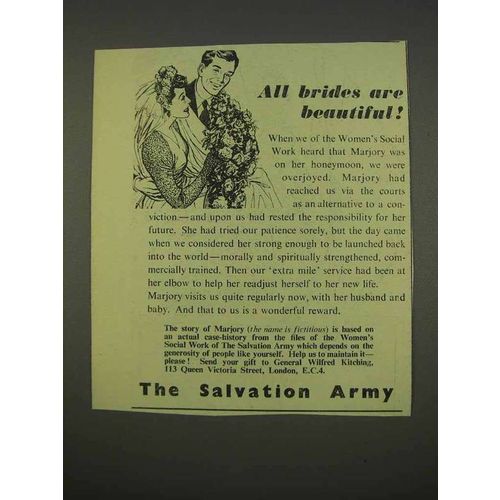 1955 Salvation Army Ad - All Brides Are Beautiful