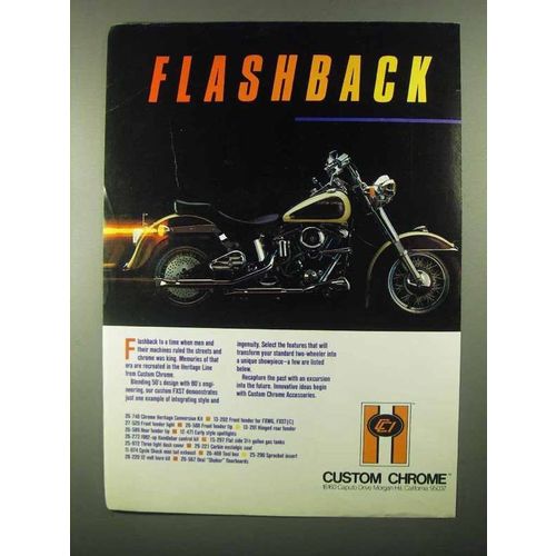 1987 Custom Chrome Heritage Line Accessories Ad