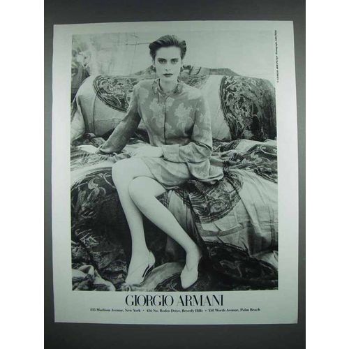 1990 Giorgio Armani Fashion Ad