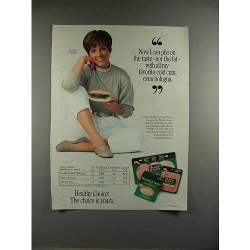 1992 Healthy Choice Cold Cuts Ad w/ Dorothy Hamill