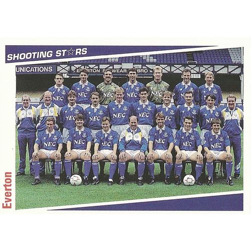 Merlin's Shooting Stars 1991/92 Cards: Division 1 Teams - Everton