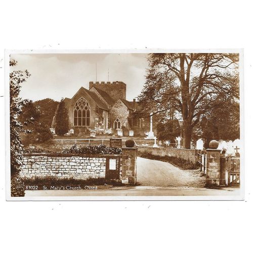 SUPERB REAL PHOTOGRAPHIC POSTCARD OF ST.MARY'S CHURCH OXTED SURREY (2144)